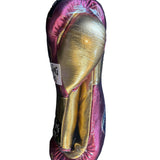 No Boxing No Life Fight Gloves - Metallic Pink/ Gold