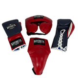 Full Sparring Set - Blue Indigo/ red