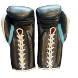 Bayoneta Premium PuLat Horse Hair Gloves - Black/ Icy Blue/ White