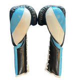 Bayoneta Premium PuLat Horse Hair Gloves - Black/ Icy Blue/ White