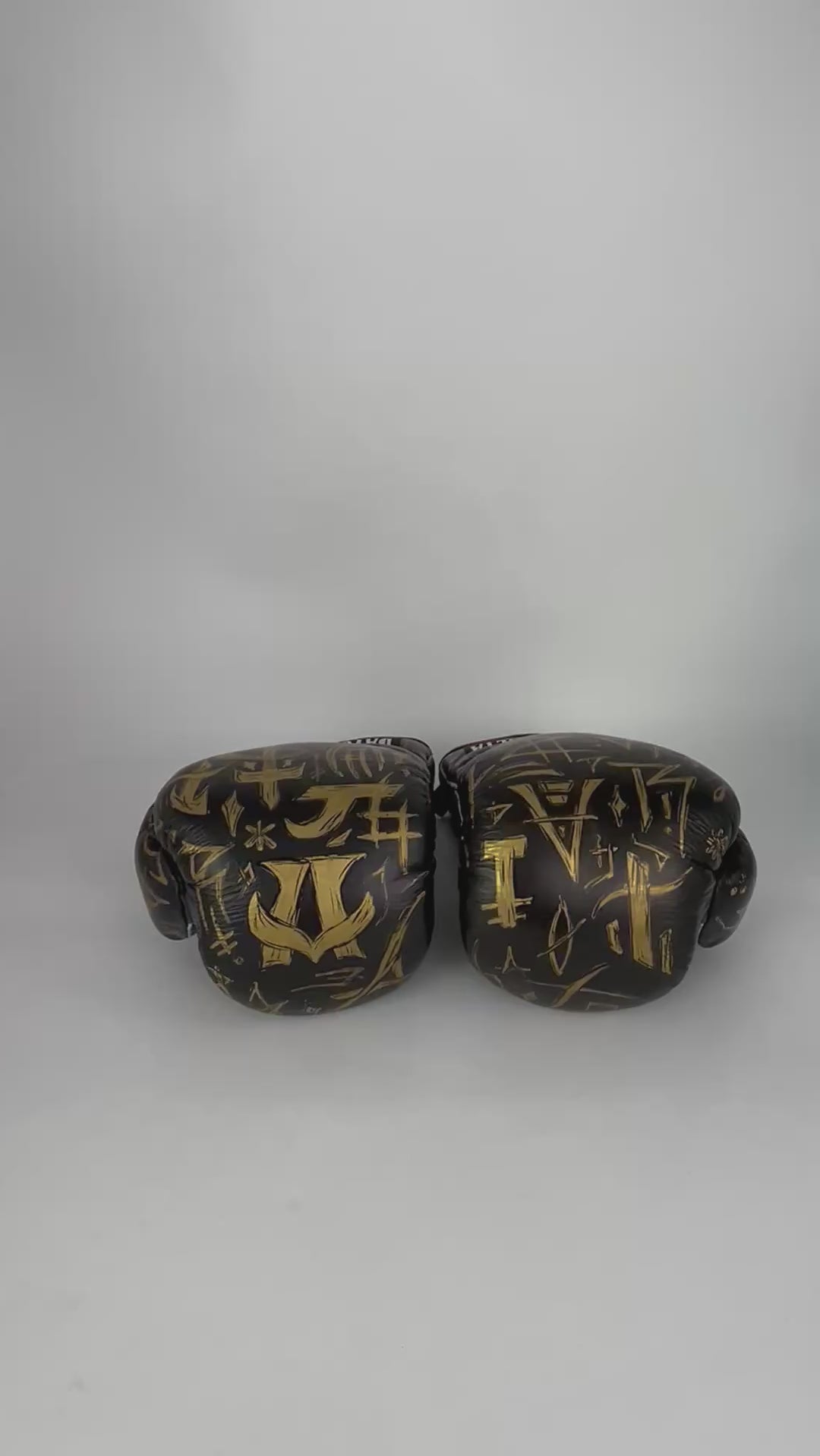Bayoneta Premium Multilayer Horse Hair Gloves - Exclusive Custom "Black Sovereign" Hand Painted