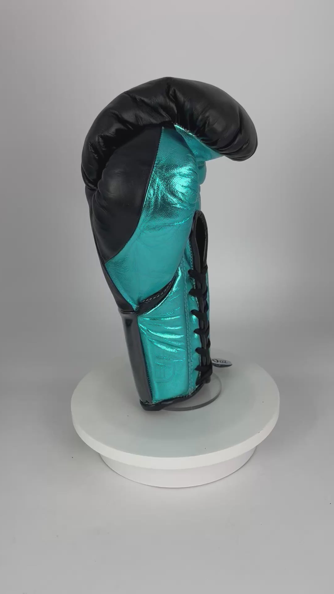 Bayoneta MX Horse Hair Fight Gloves - Black/ Metallic Aqua